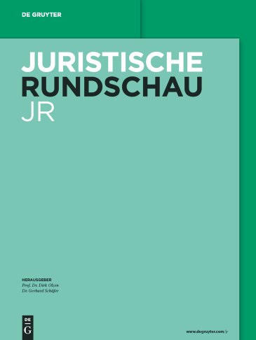  Juristische Rundschau (JR)