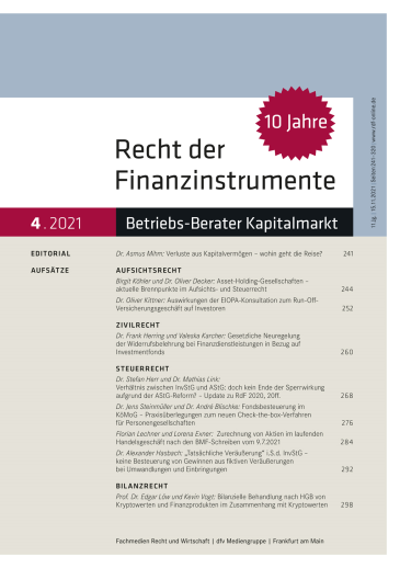  Recht der Finanzinstrumente (RdF)