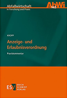 Anzeige- und Erlaubnisverordnung