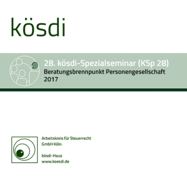  KSp 28 - Beratungsbrennpunkt Personengesellschaft 2017