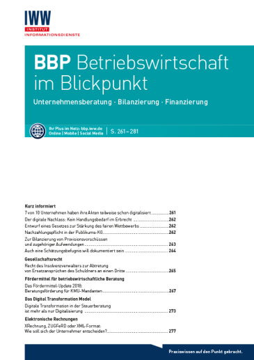  Betriebswirtschaft im Blickpunkt (BBP)