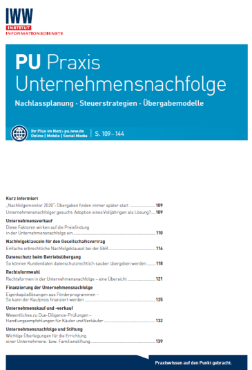  Praxis der Unternehmensnachfolge (PU)